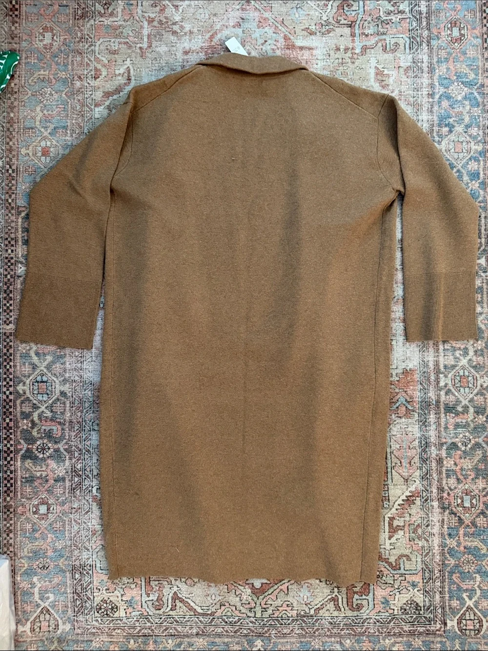 J. CREW Ella Open-front Long Sweater-blazer in Camel Sz M - NWT!!
